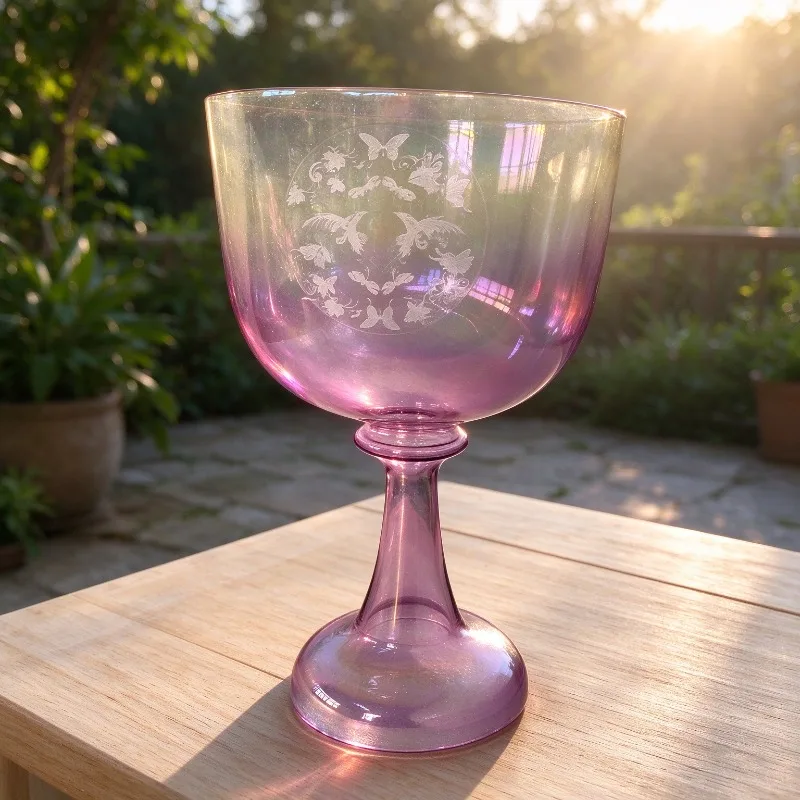 F# Tone Singing Bowl 440/432Hz Crystal Singing Bowls 4 Scale 5.5 Inch Sound Bowls Yoga Meditation Healing Percussion Instruments