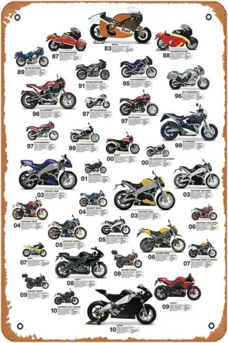 Buell Forever Poster Wooden Hanging Scroll Frame Metal Plaque Sign Tin Decor