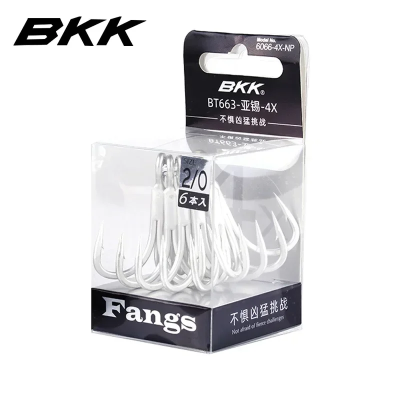 

BKK тройные рыболовные крючки из высокоуглеродистой стали тройные Крючки 4X прочные короткие крючки для пресной и соленой воды рыболовные инструменты