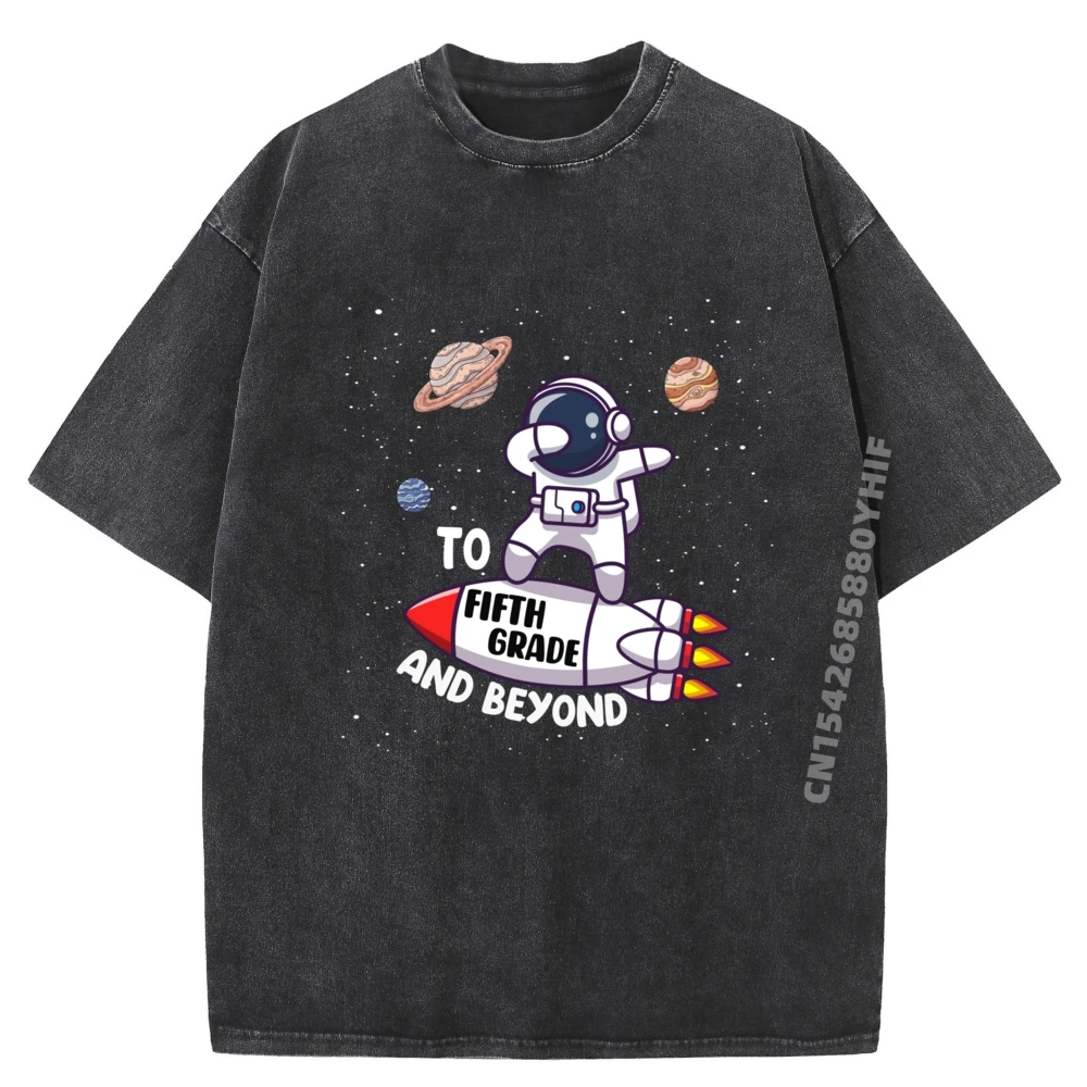 

Back To Fifth Grade And Beyond Funny First Day Of School Brand T Shirt Men's Shirt Funny Washed Shirt Halloween