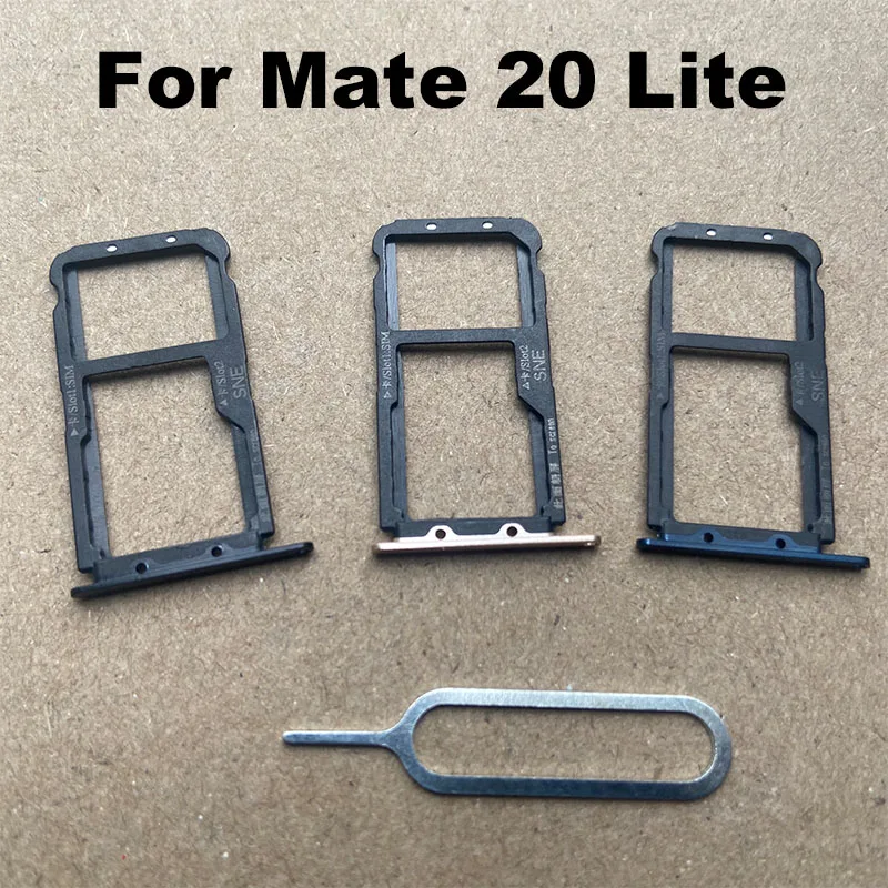 New For Huawei Mate 20 Lite Sim Card Tray Slot Holder Socket Adapter Connector Repair Parts Replacement