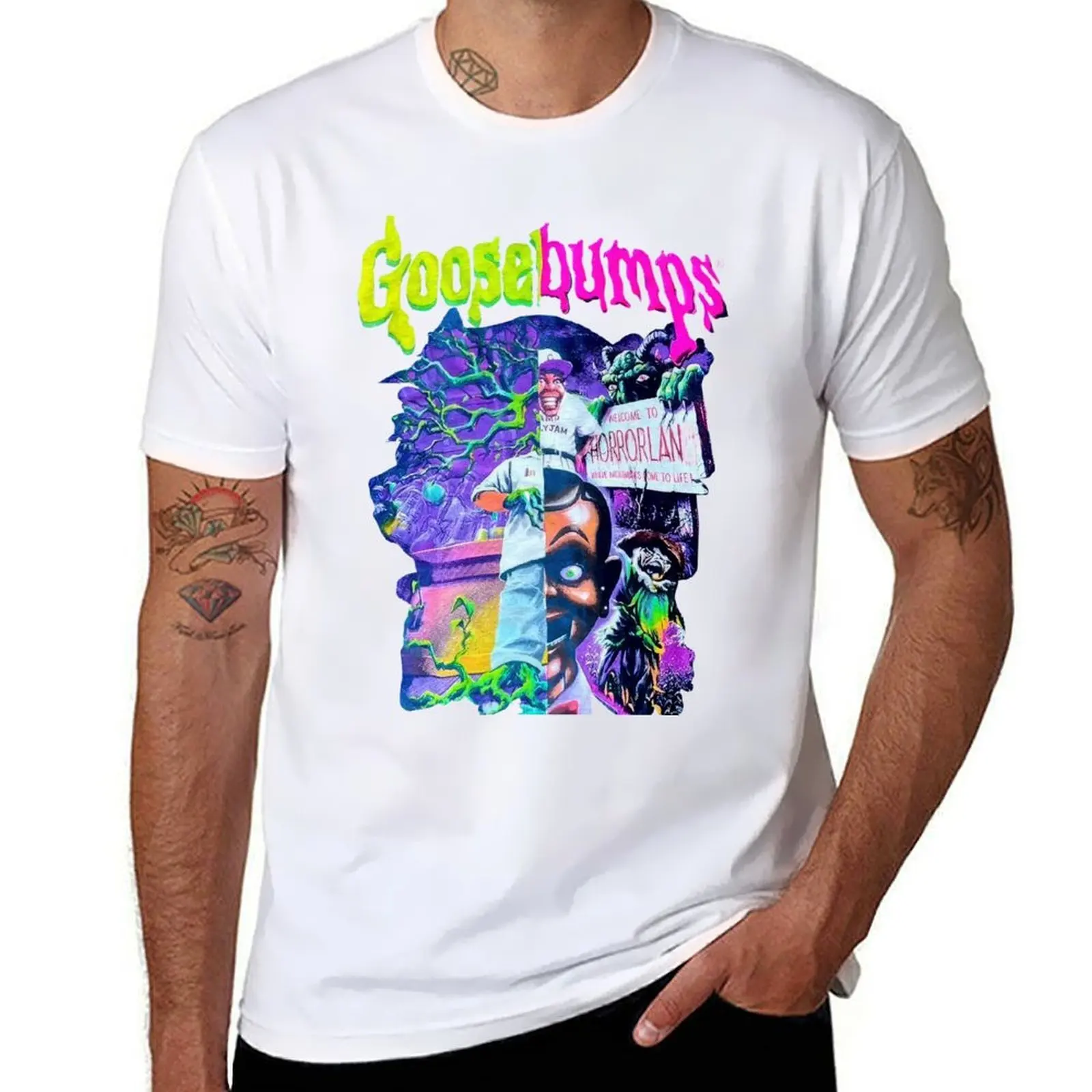 

Goosebumps Welcome to Horrorland T-Shirt man t shirt heavy cotton t shirt personalised T-Shirt