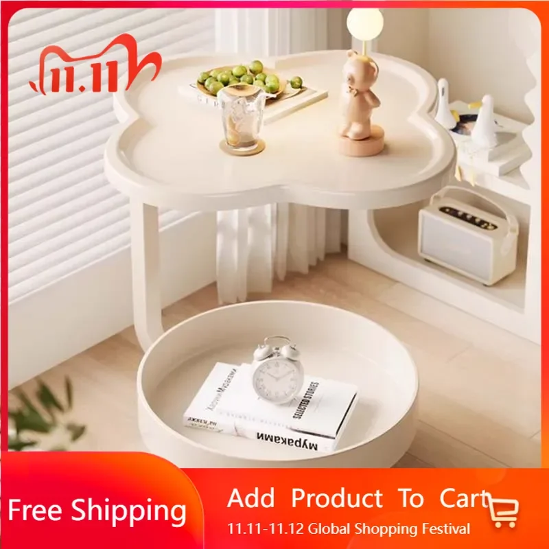 

Designer Wheels Side Table Storage Metal Minimalist Modern Small Coffee Table Living Room Unique Couchtisch Salon Furniture