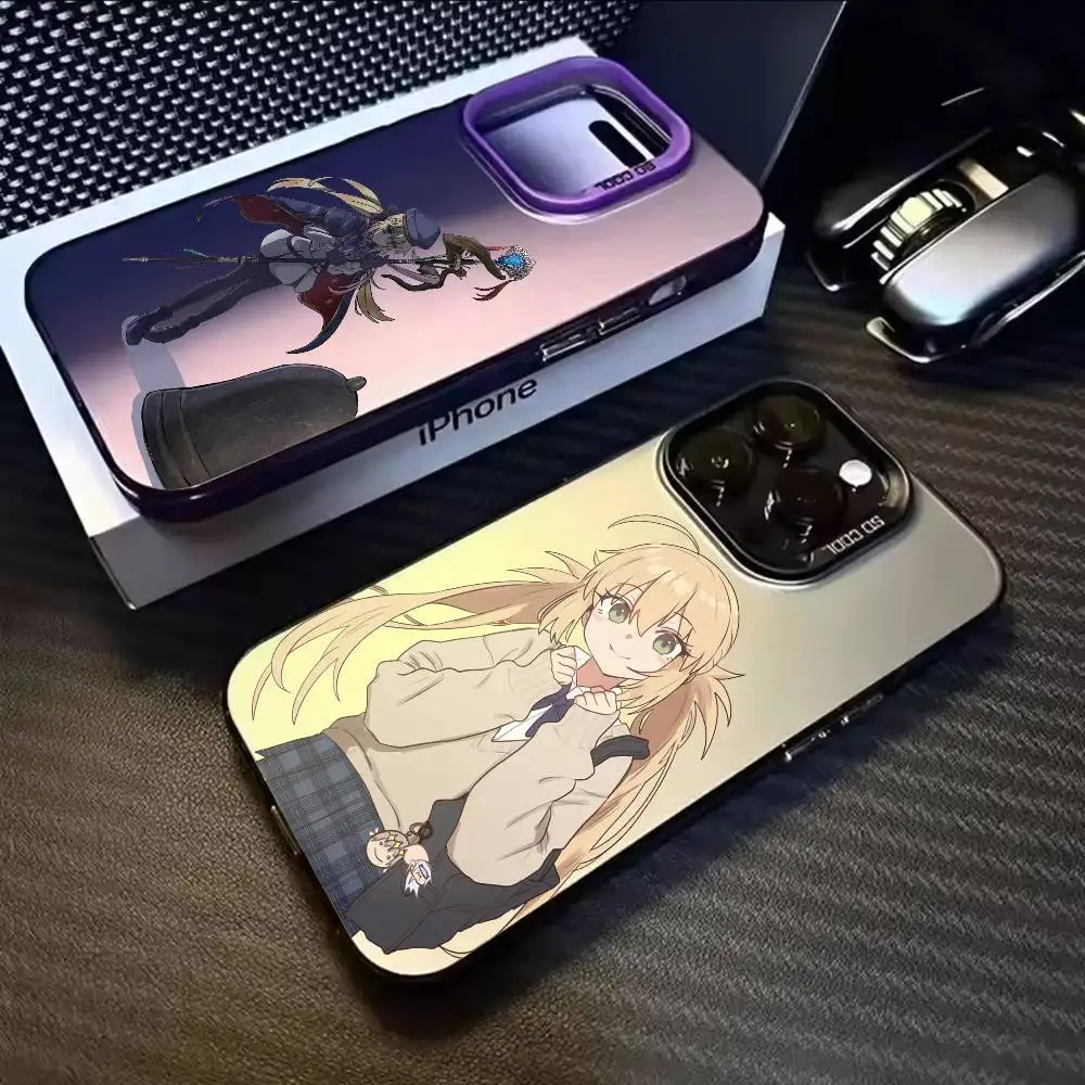 

Artoria Caster Cute Phone Case For iPhone 17,16,15,14,13,12,11,Mini,Pro,E,MAX White Candy Matte Cover