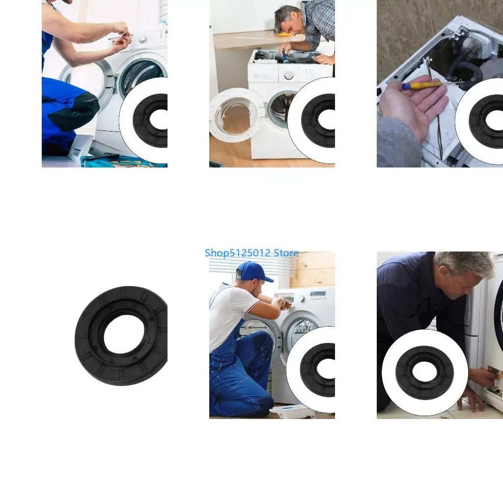 G8TC Leakproof Washing Machine Tub Gasket Washing Machine Vibration Dampening Gasket Rubber Texture for Multiple Brands