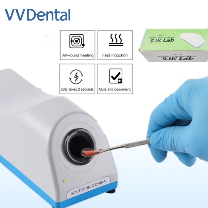 VV Dental 130W  Electronic Induction Graver Dental Wax Carving Knife Fire Free Electric Burner No Flame Wax Knives Heater
