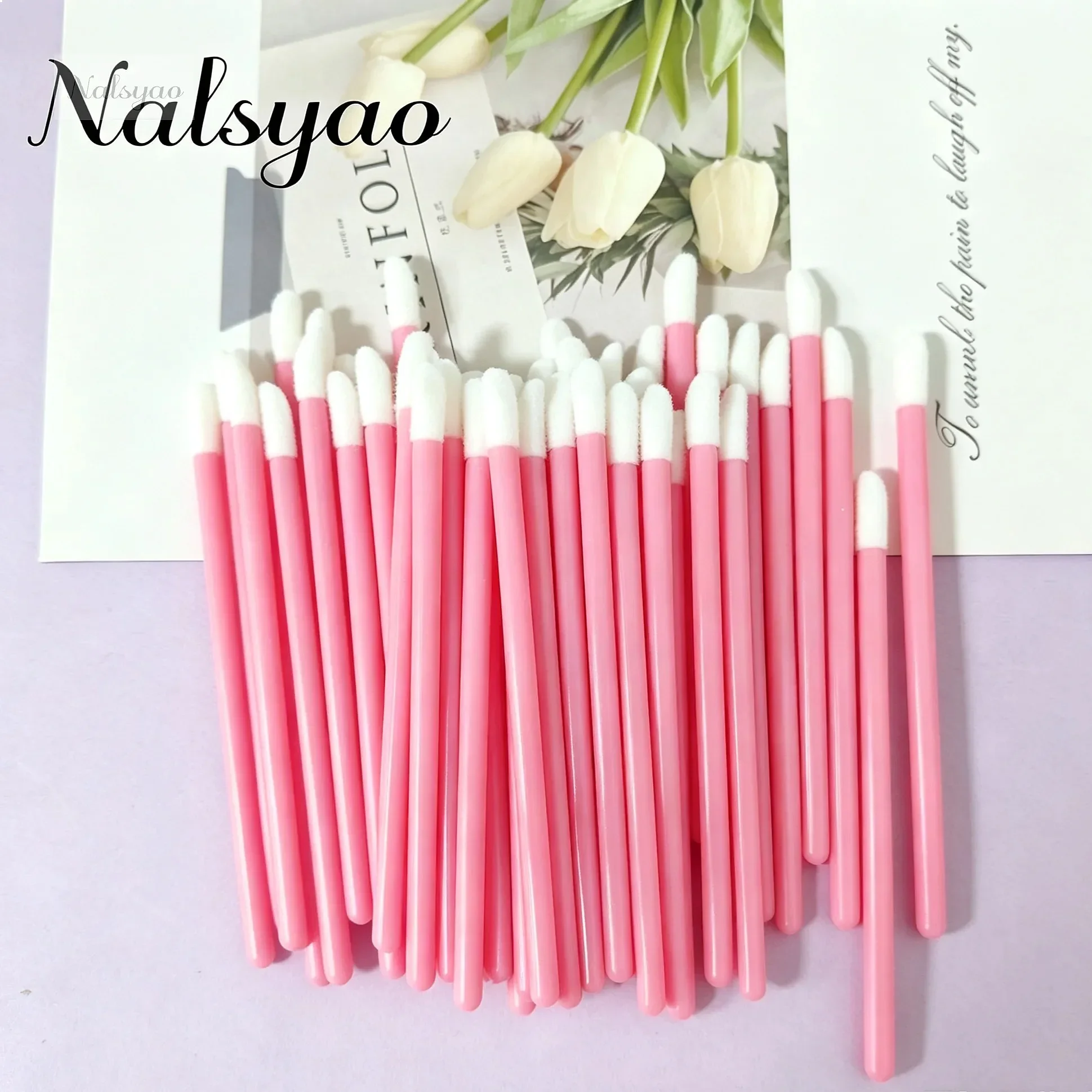 50/100/200Pcs Black Disposable Micro Lip Brush Eyelash Extension Mascara Applicator Lipstick Wands