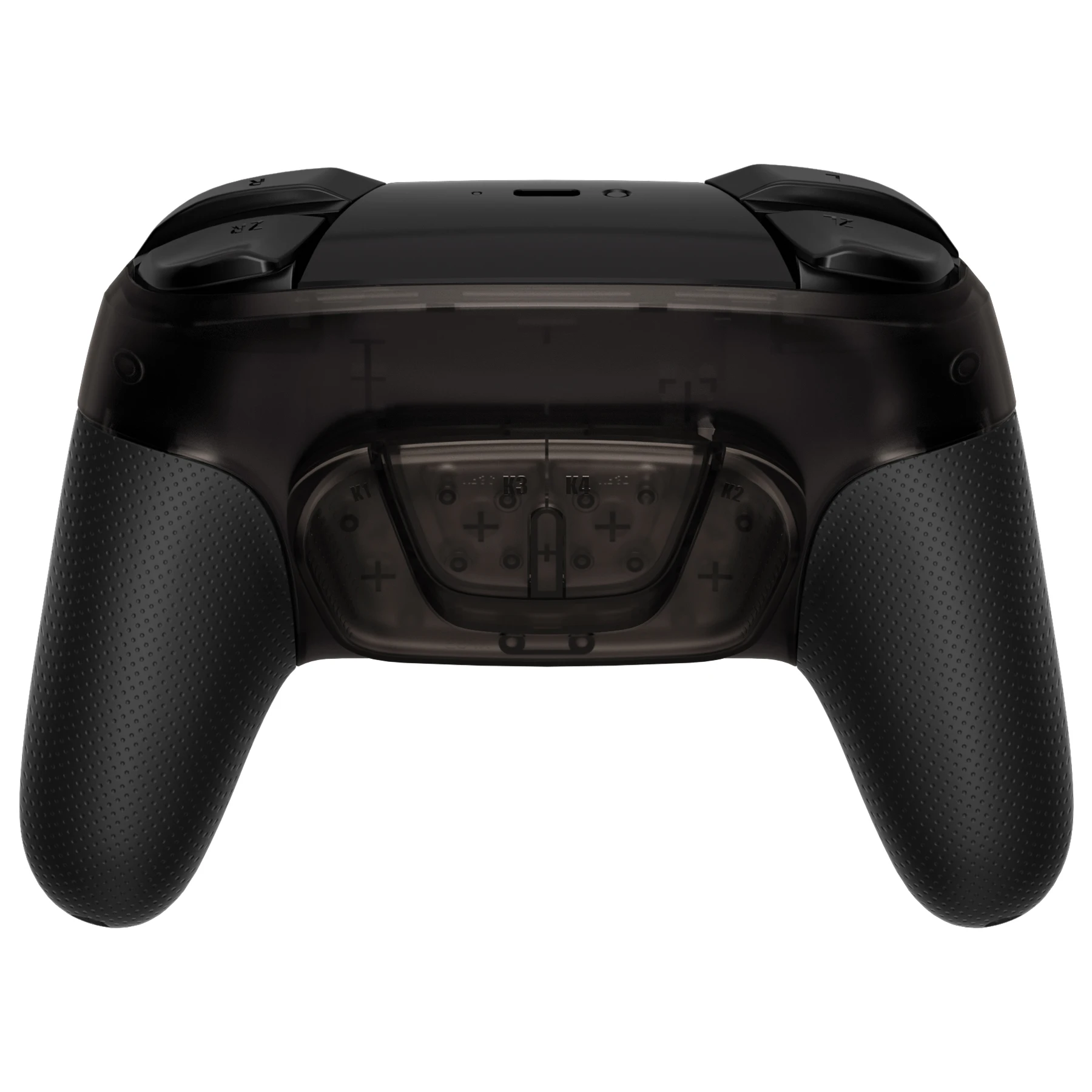 Extremerate Clear Black Programmeerbare RISE4 Remap Kit Voor Nintendo Schakelaar Pro Controller, Upgrade Board Terug Shell & Back Knoppen