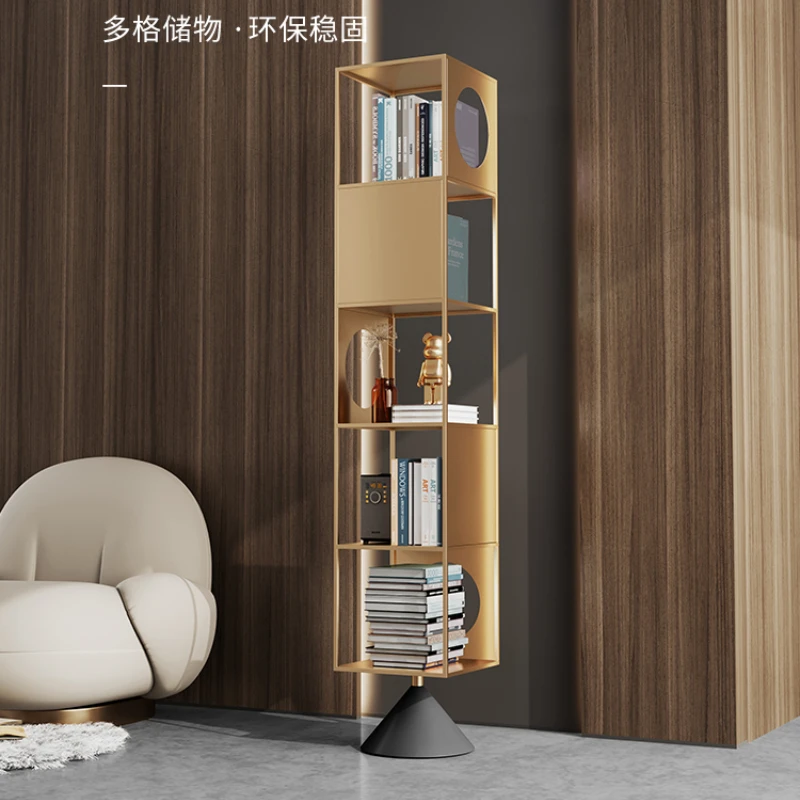 Bookshelf landing, living room, bookshelf, room storage rack, hand display cabinet, office creative simple iron storage rack