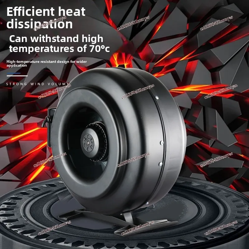 Round pipe coaxial small high-speed centrifugal fan quiet and strong