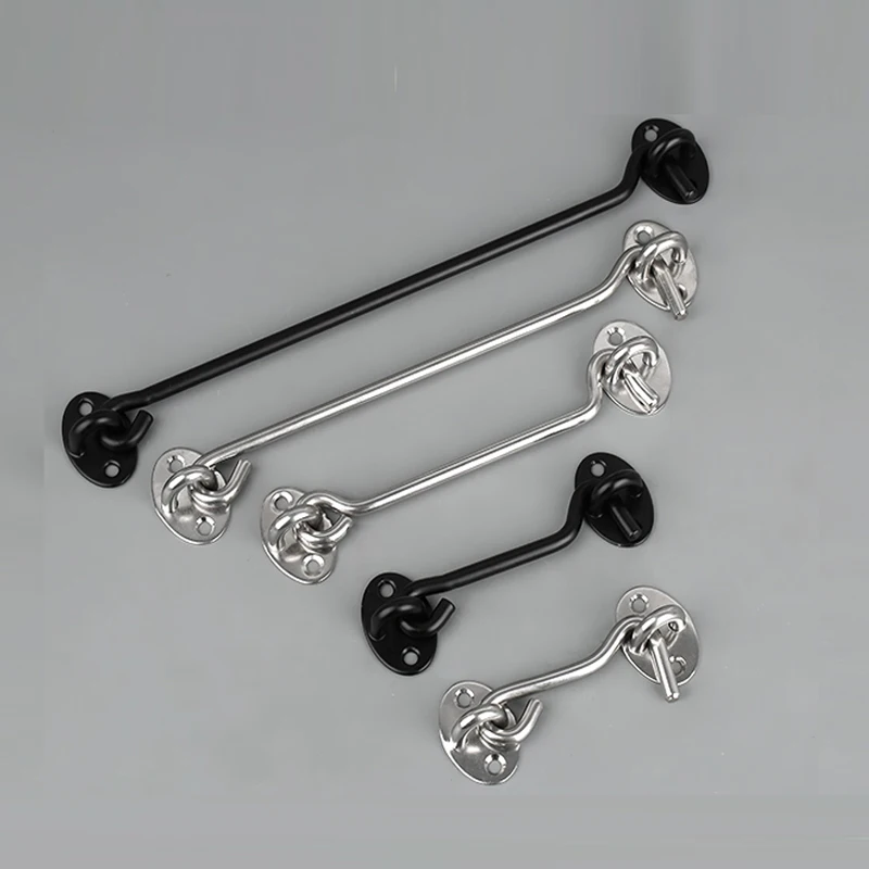 

Non Punching Indoor Door Anti-theft Chain Bedroom Room Lock Buckle Bathroom Stainless Steel Door Window Hook Bolt Door Lock