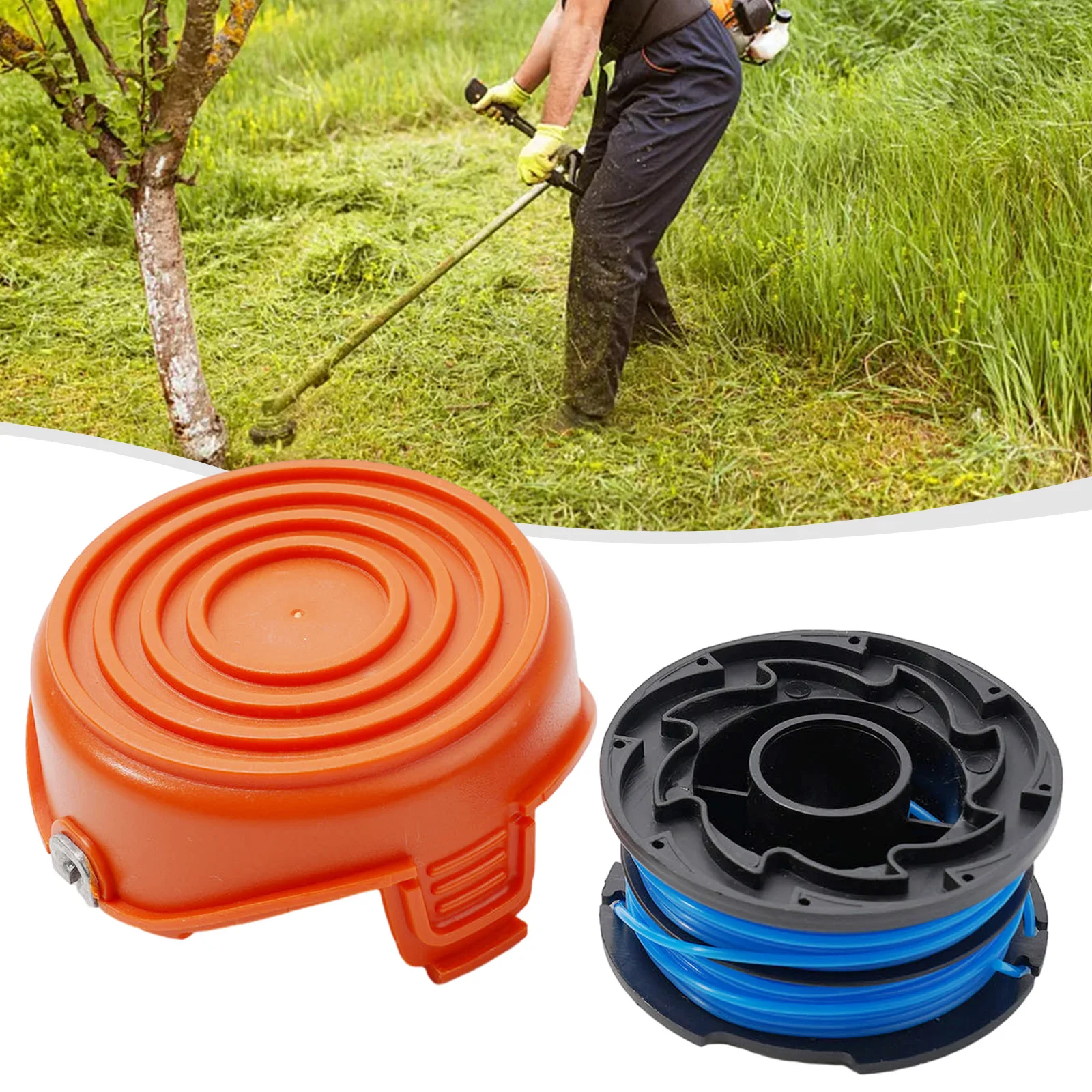 Efficient Replacement Spool Cover and Lines for Black & Decker String Trimmers Fits Models For GL315/GL350/GL650