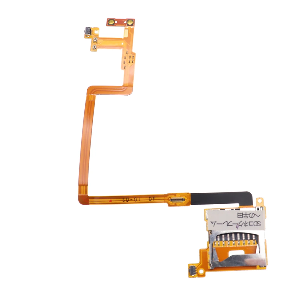 Original SD Card Reader Slot for Nintend DSi NDSi L R Shoulder Left RightButton Module Flex Ribbon Cable Repair Spare Accessory