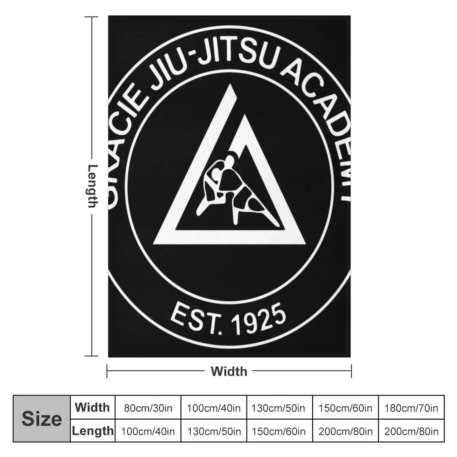 Gracie Jiu Jitsu Throw Blanket Blankets For Bed Personalized Gift for babies Decorative Sofa Blankets