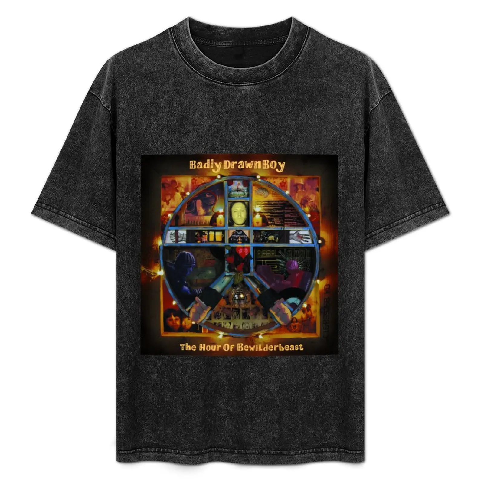 

Badly drawn boy T-Shirt Basic Solid Color Short Sleeve Cotton Top