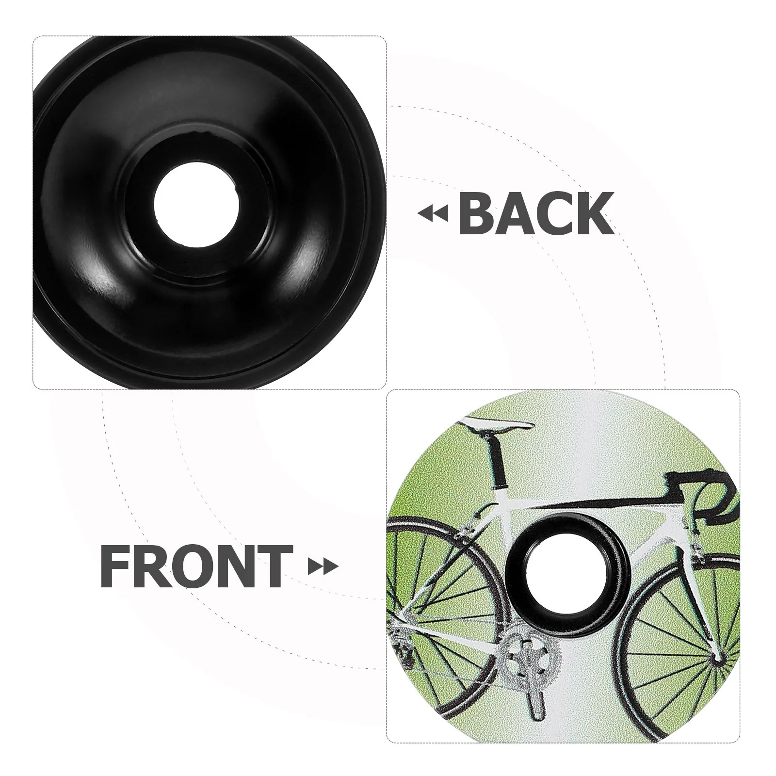 

Bicycle Headset Cap Aluminum Alloy Bike Stem Bowl Cover Durable For Mountain Road Bike Replacement Accessory