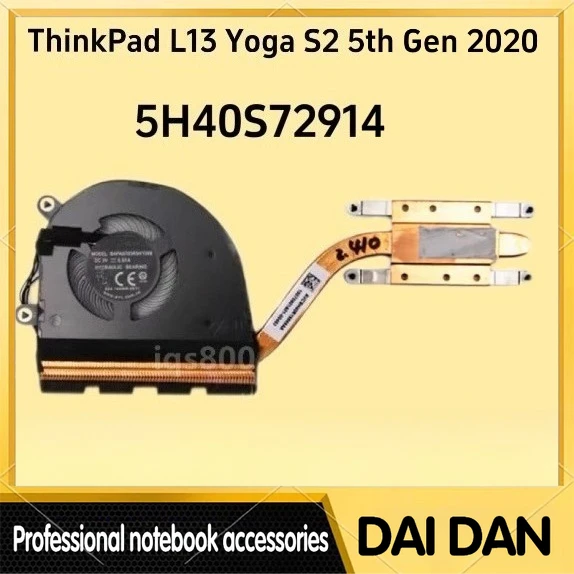 

For Lenovo ThinkPad L13 Yoga S2 5th Gen 2020 L13 Cooling Fan 5H40S72914