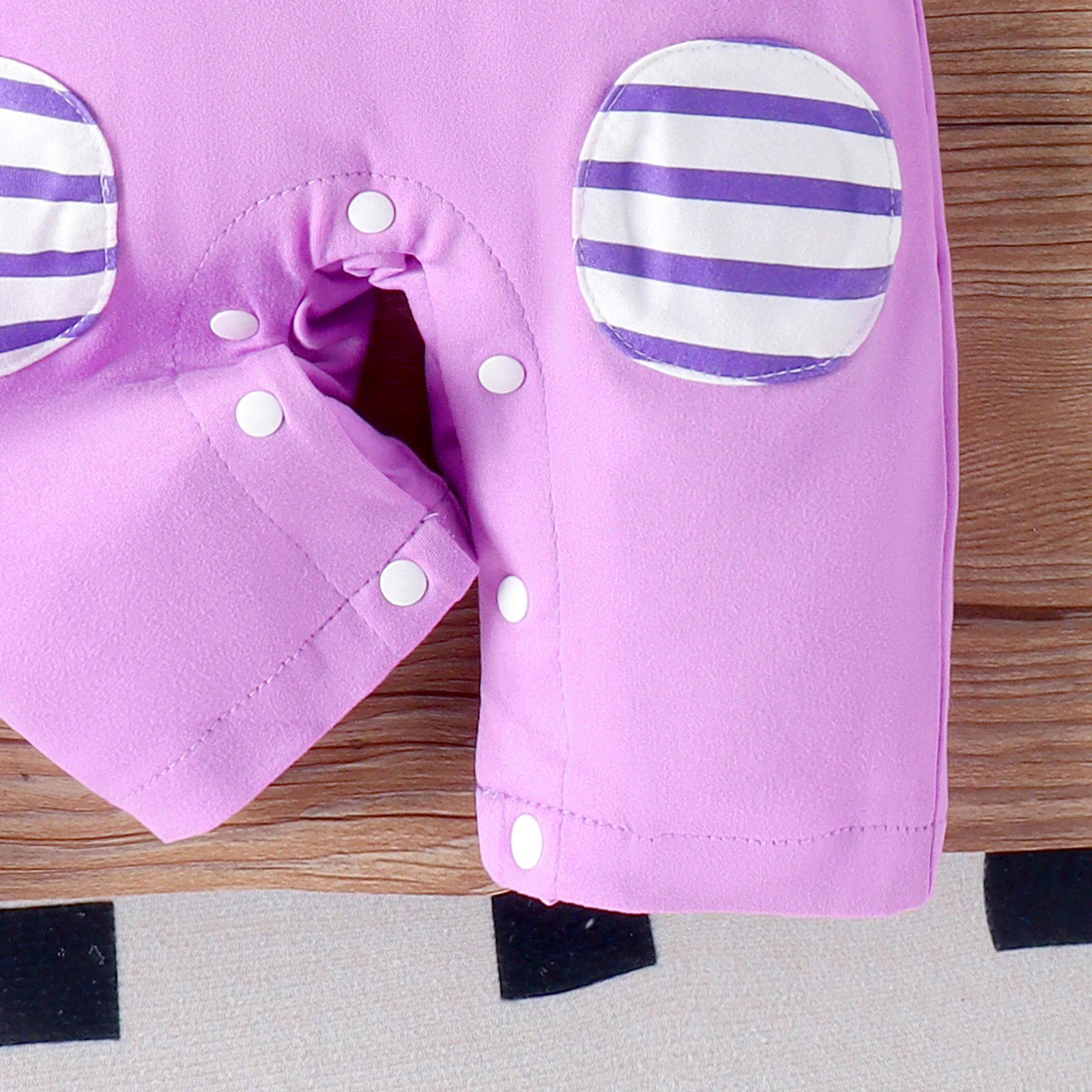 بذلة دمية هالوي مخططة بأكمام طويلة للأولاد والرضع ، مريحة ، رقبة مستديرة ، كاجوال ، خريفي ، بعمر 0-1 سنة