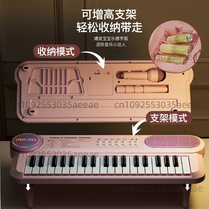 Portable Small Piano Multi-functional Electronic Organ Beginners Practice Early Education Musical Instruments