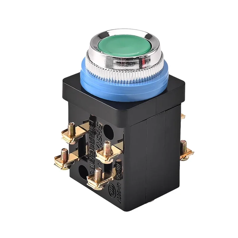 LA18-22 Push Button Switch Self-Resetting/Self-Locking Rotary Switch 2/3 Speed Red/Green/Black 25mm Normally Open/Normally Close