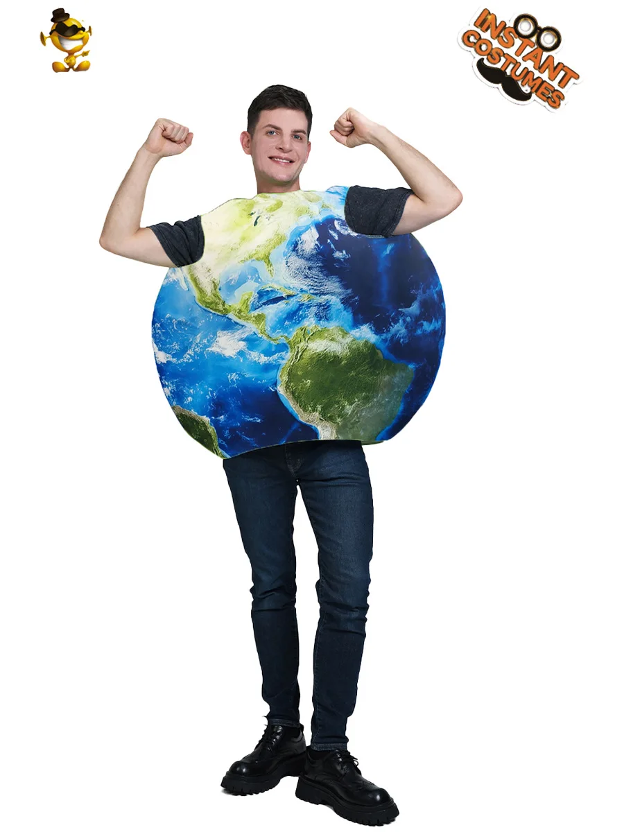 Funny Adult Children Earth-Themed Costumes Cosplay Party Attire Gathering Stage Performance Outfits Halloween Party Costumes