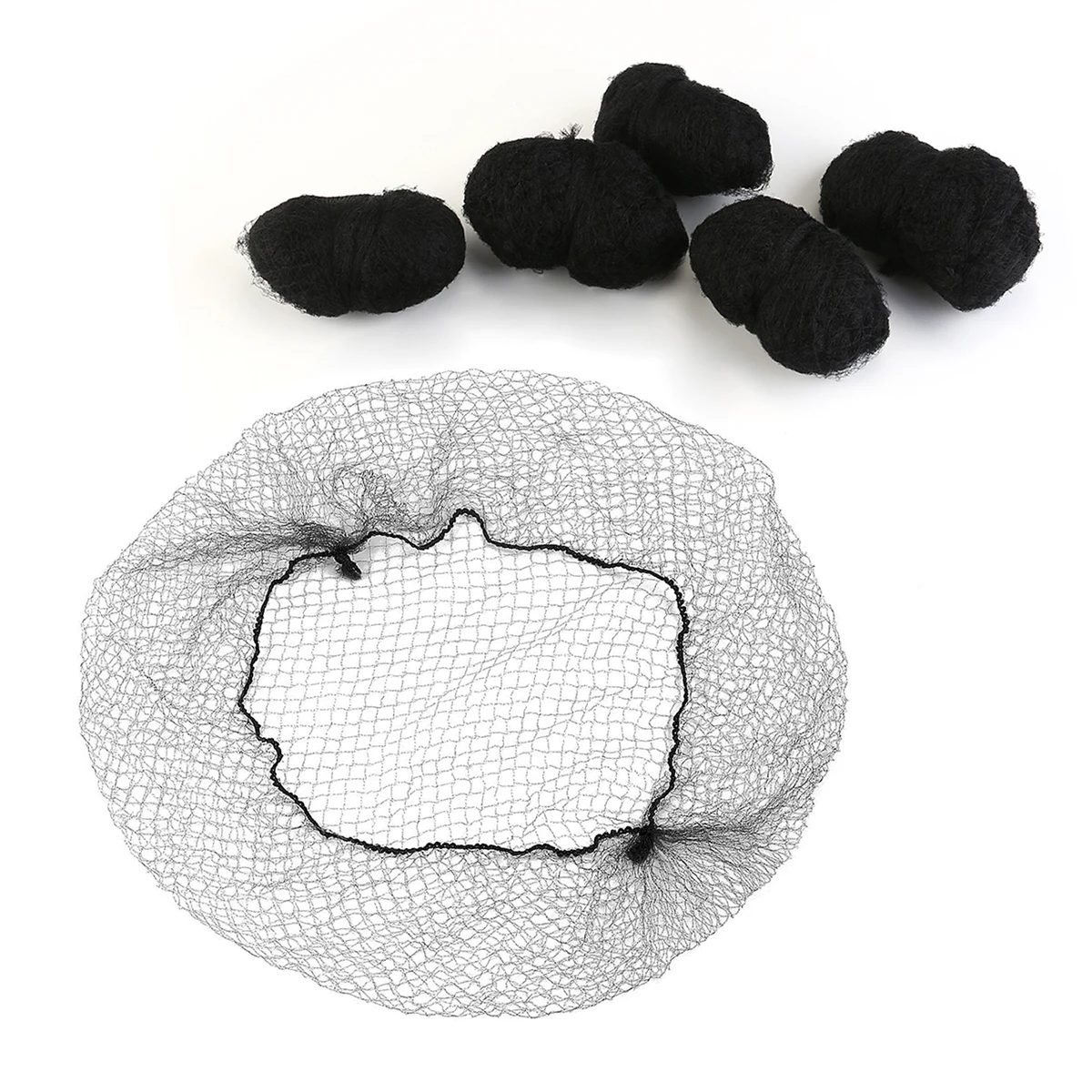 

100pcs Invisible Hairnets Nets Reusable Large Bun Hairnet Mesh Hairnets Elastic Edge Soft Cap Women Cooking Hairstyle