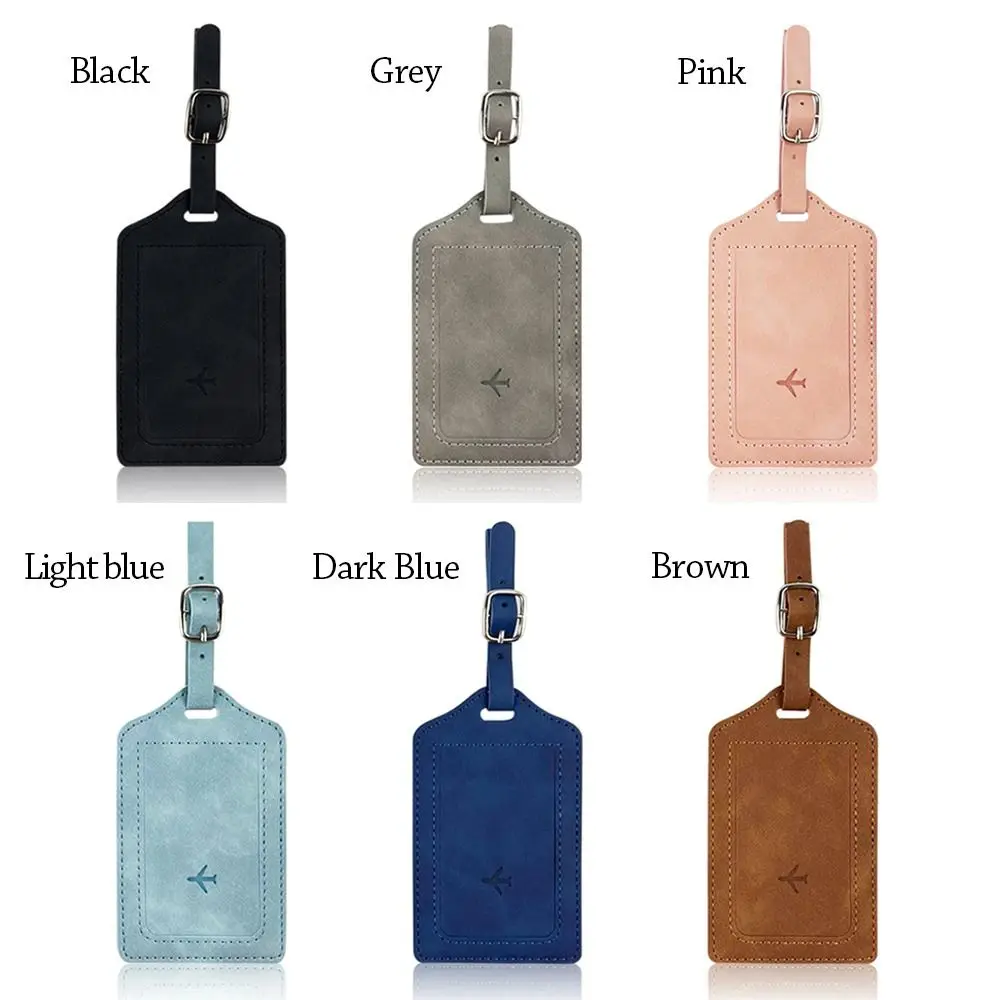 Leather Suitcase Name Address ID Baggage Label Luggage Tag Address Holder Boarding Tags Travel Accessories