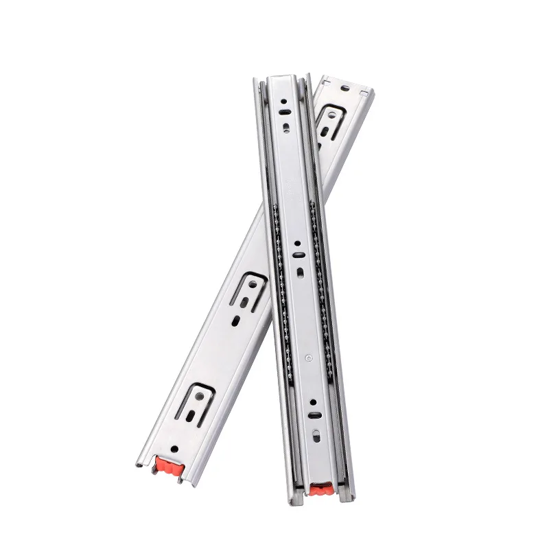 

10-22inch Stainless Steel Rebound Drawer Slides Soft Close Cabinet Track 45mm Closet Rail Slide Furniture Hardware Accessories