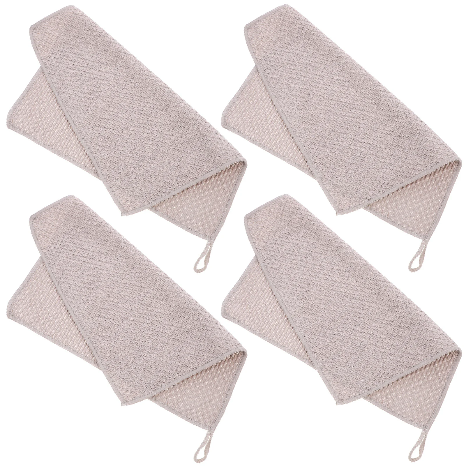 

4pcs Kitchen Cleaning Cloth Super Absorbent Soft Reusable Dish Towel For Countertop Sink Pans Utensils Oil Water Stain Removal