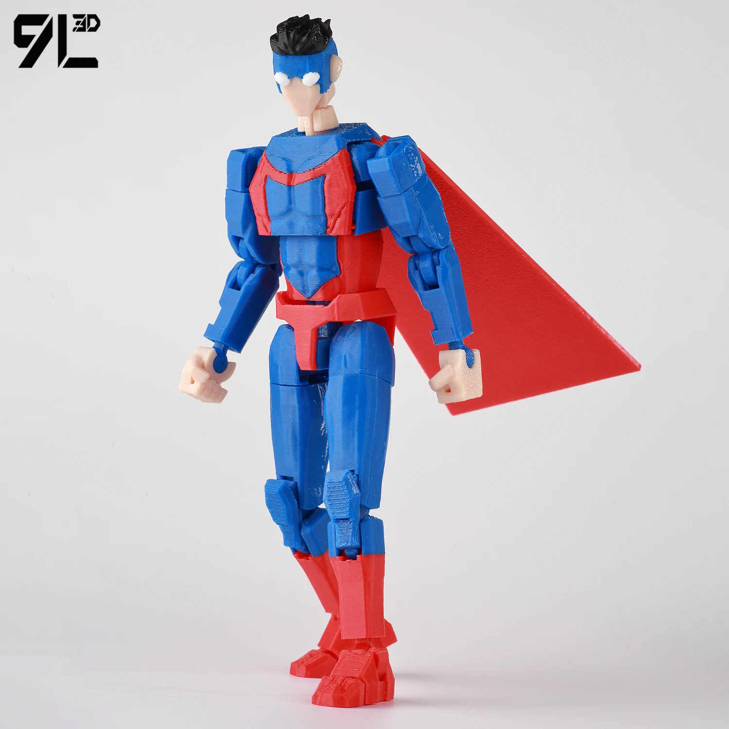 9L3D 프린팅 슈퍼히어로즈 인빈서블 슈퍼마크 애니메이션 다관절 변신 장난감 액션 피규어 마네킹 모델 장식품 선물