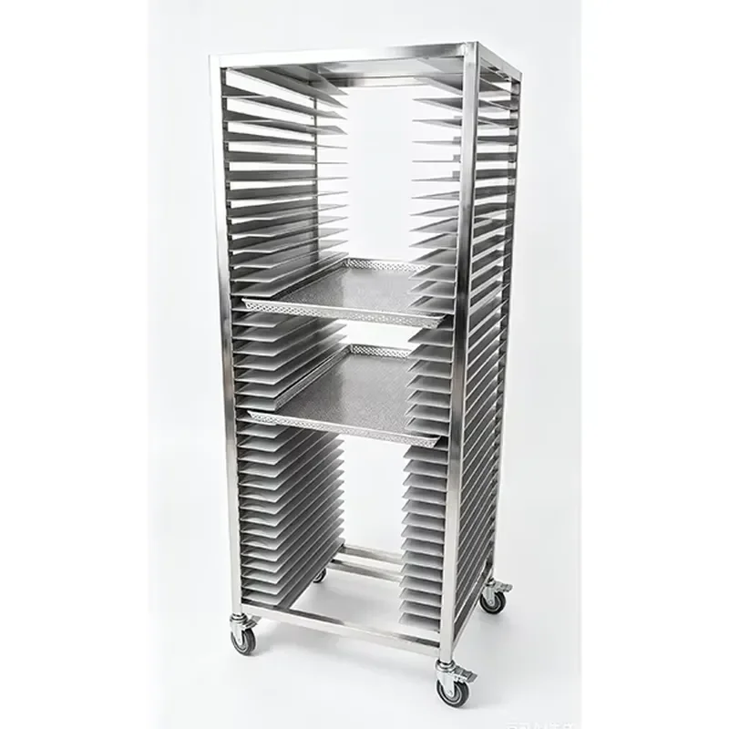 Food grade stainless steel bread rack, baking cart, oven cart, for cake and bread cooling, baking fast rotating bread display