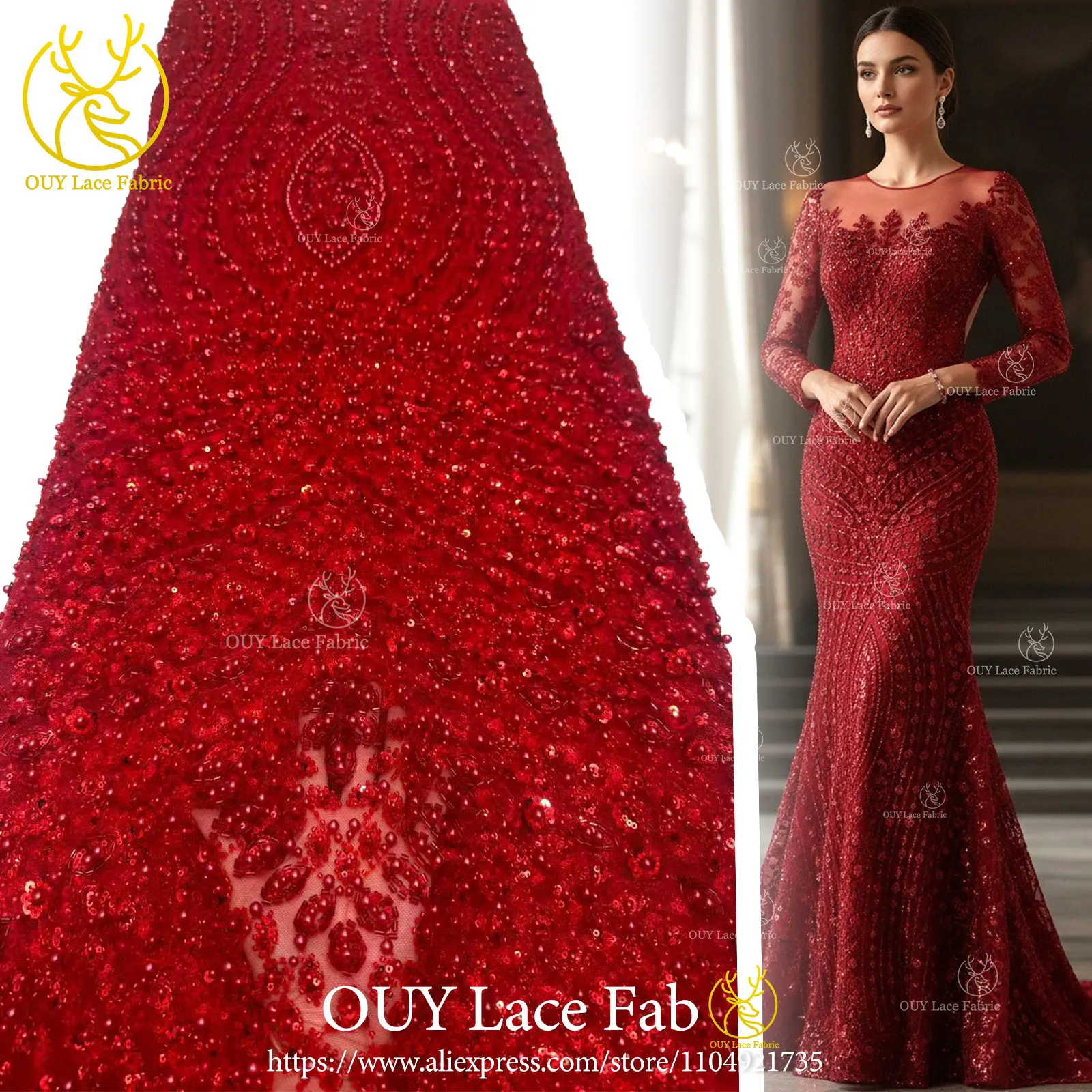 녹색 아프리카 신랑 비즈 장식 레이스 원단 2026 고품질 나이지리아 튤 스팽글 레이스 원단 웨딩 파티 드레스용