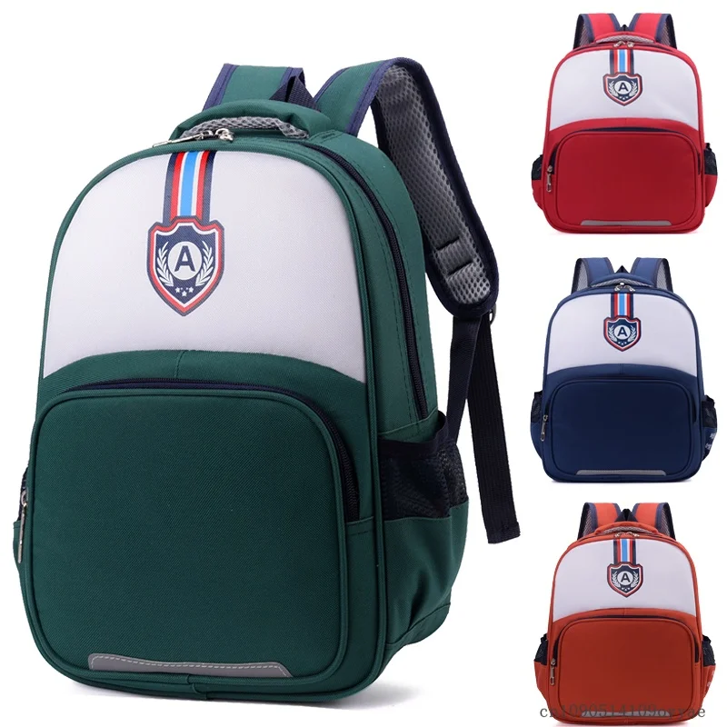Kids School Backpack for Grade 1 6 Boys Girls Lightweight Oxford Fabric Waterproof Durable Bookbag with Ergonomic Design