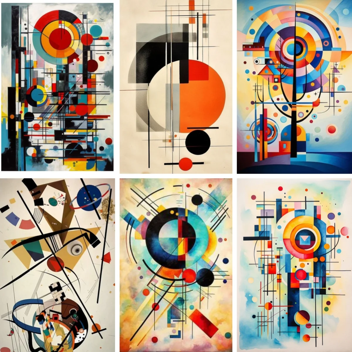

Diamond Painting Full Drill Western Abstraction Art Wassily Kandinsky Poster Rhinestones Mosaic Embroidery Living Room Decor
