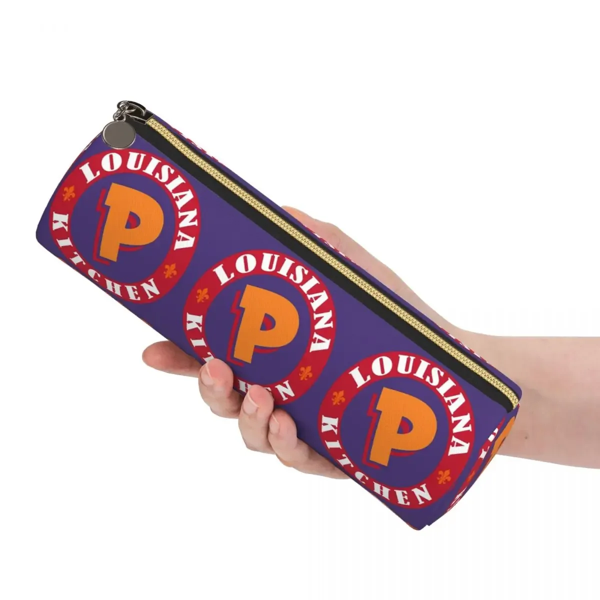 Popeyes Louisiana Kitchen Logo Pencil Cases Pencil Pouch Cylinder Pen Box Pencil Bag for Boys Girls School