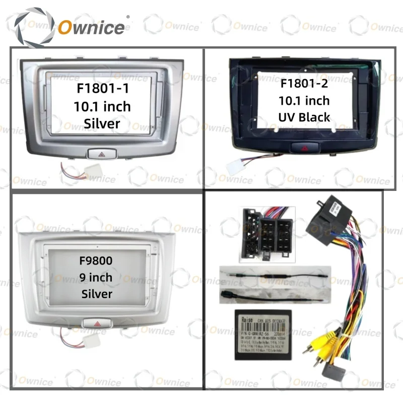 Ownice 9 10.1 Inch Car Android Radio Frame for WALL Haval H6 2016 - 2018 2DIN Fascia Stereo Panel 16PIN Harness Wire Canbus Box