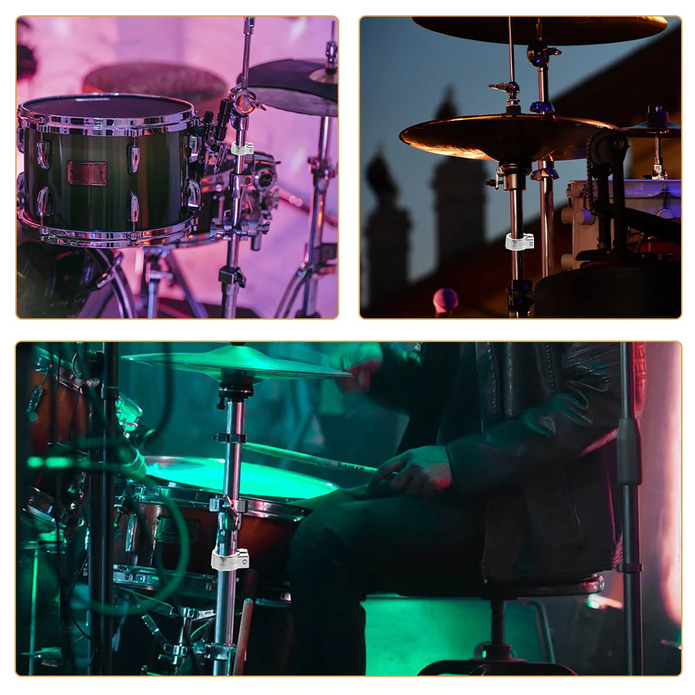 

Sturdy Drum Clamp Zinc Alloy Drum Memory Lock Stand Mount Easy Adjustments Cowbell Holder Cowbell Bracket Clamp