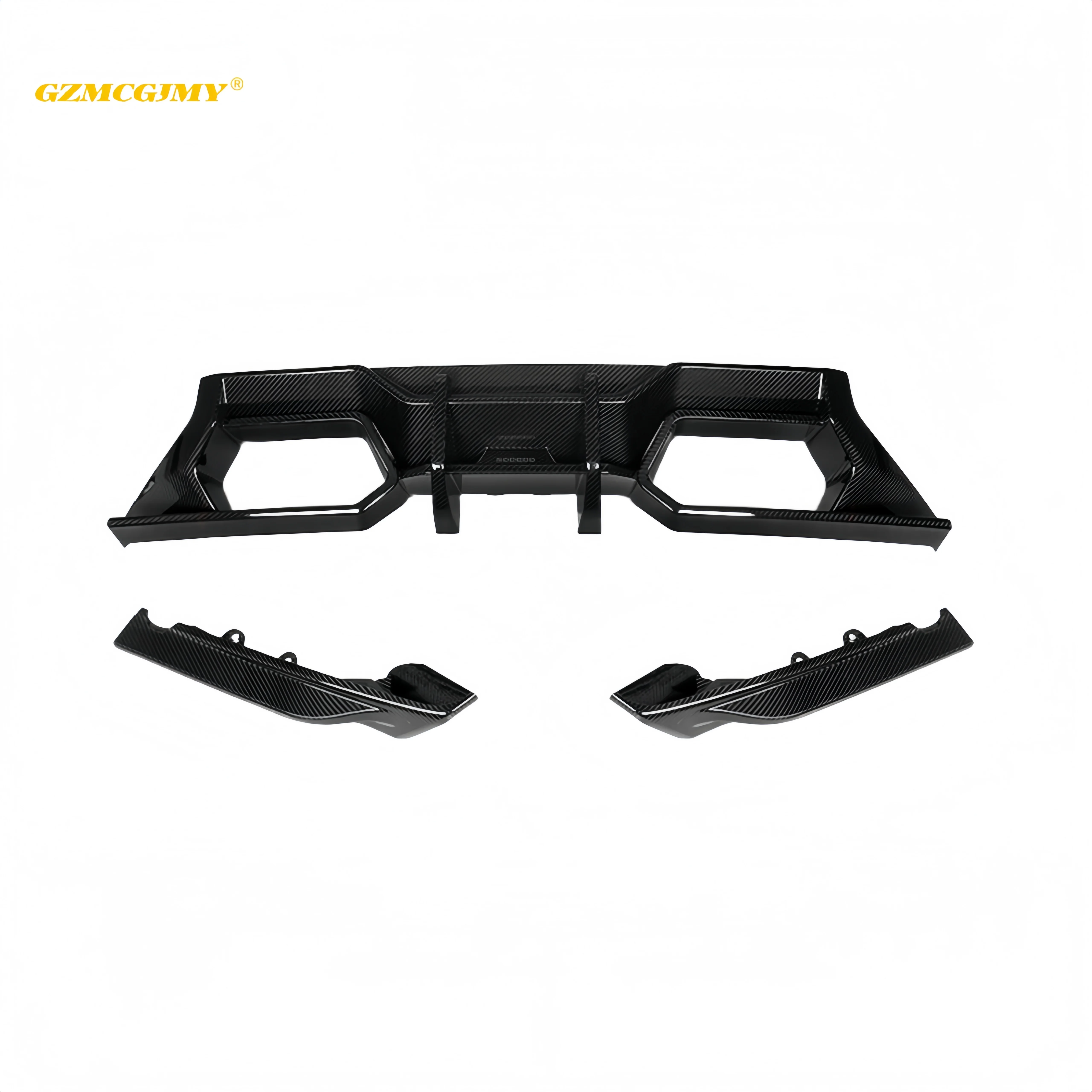 2023 + di Vendita Caldo In Fibra di Carbonio Auto Paraurti Posteriore Diffusore Labbro Per BMW M2 G87 Labbro Posteriore Cinghia Luce Diffusore Posteriore