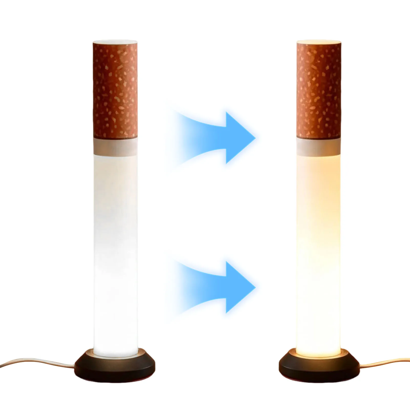 

LED Night Light Warm Light Cigarettes Ornament Cigarette Lamp LED Lights Rechargeable for Bedroom Bedside Stairs Hallway Decor