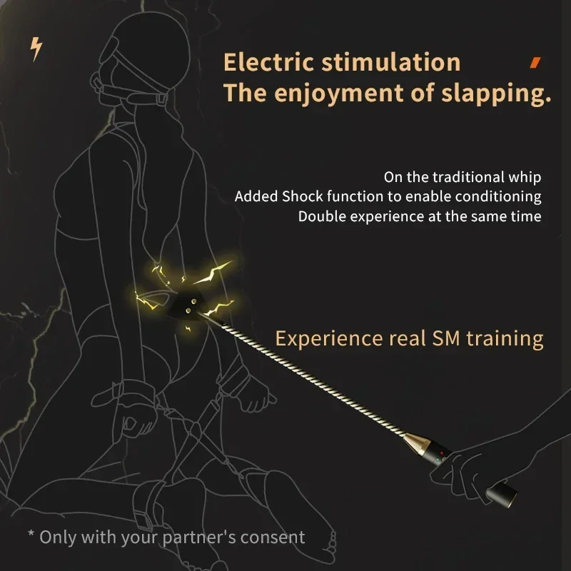 Bdsm juguetes sexuales de descarga eléctrica, masturbación, corriente de seguridad humana, 4 estilos, varilla de descarga eléctrica/grifo de remache/látigo/palo, coqueteo para adultos