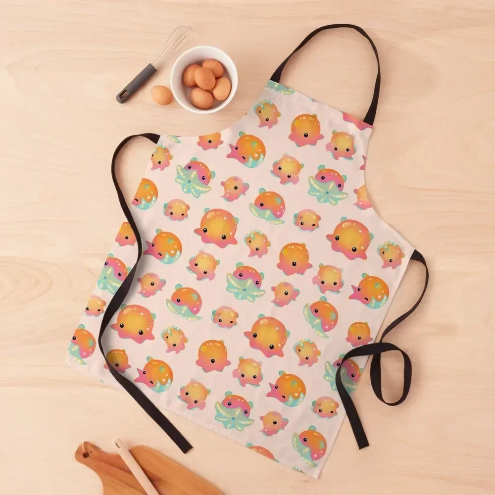 

Flapjack octopus Apron Cute Kitchen For Woman Waterproof Kitchen Woman Apron