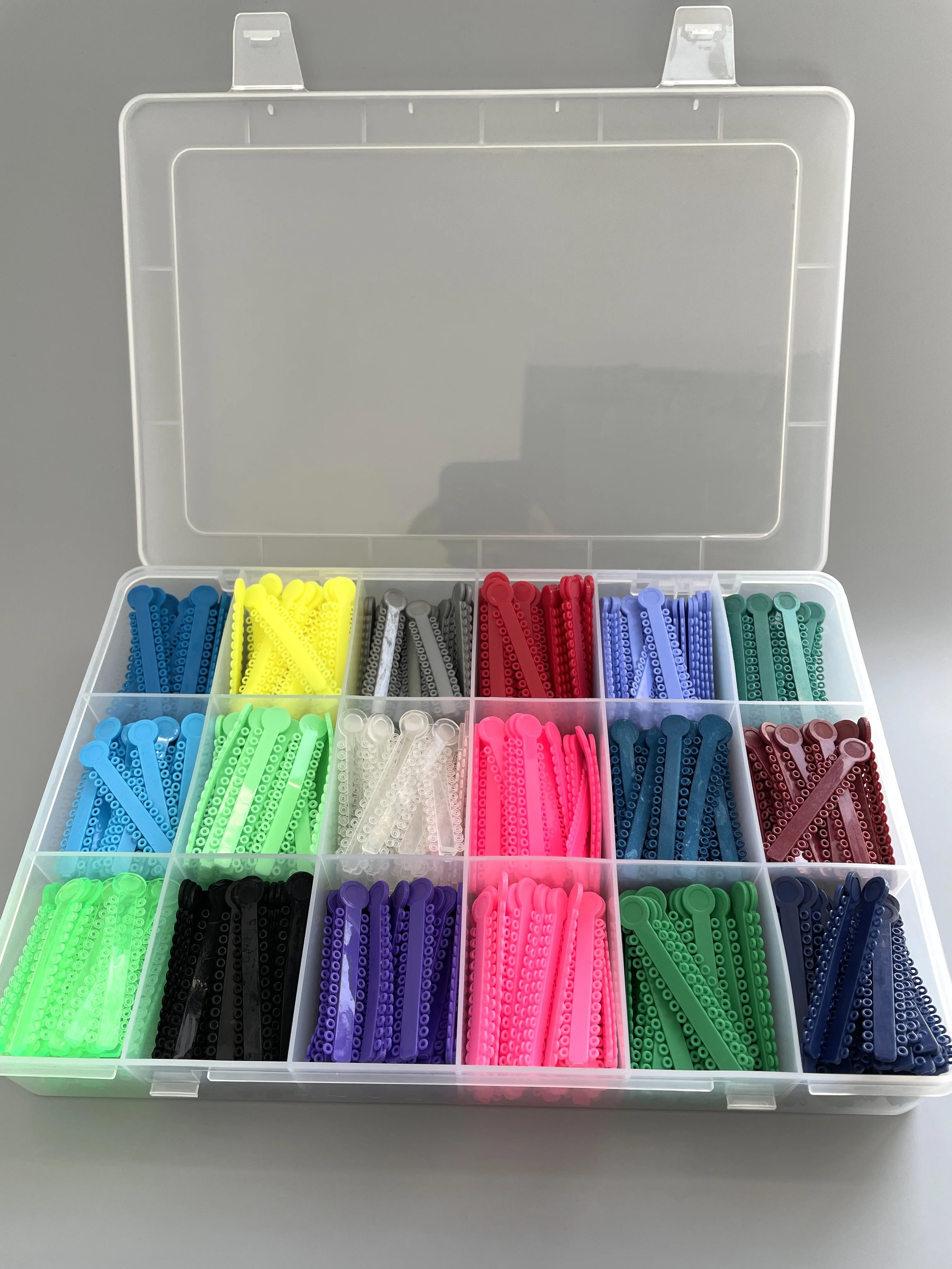 18 Kleuren 40Sticks/Kleur I Type Brace Latex-Vrije Rubber Tie Kleur Kan Kiezen