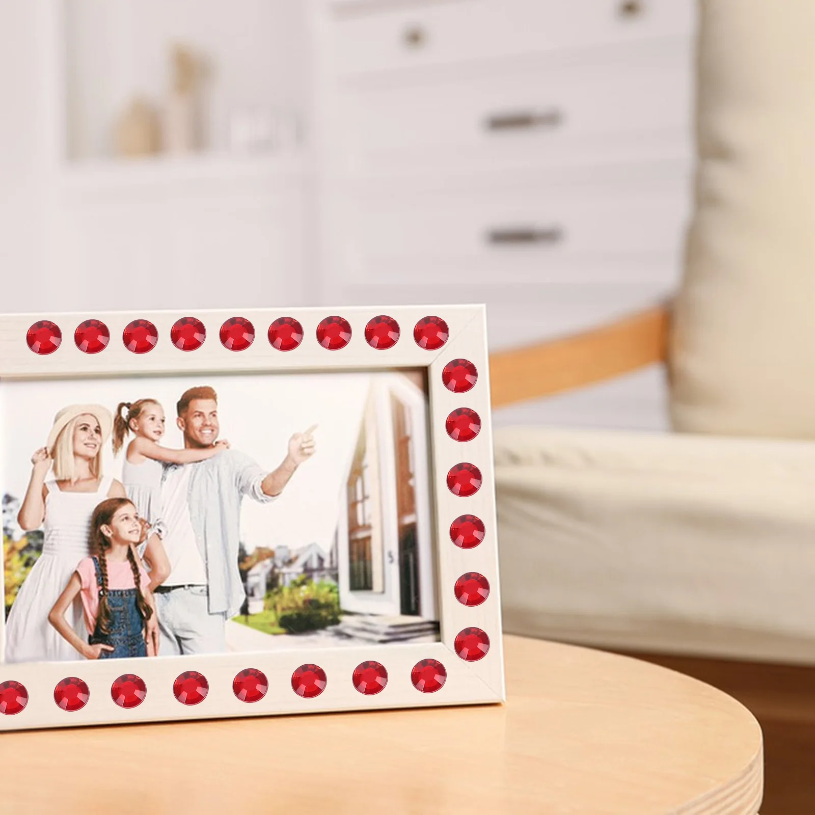 

4Sheets WaterDiamondStickers CrystalAcrylicRhinestones PhoneAlbumCrafting ChildFriendly Durable Safe NailJewelry RoundGems