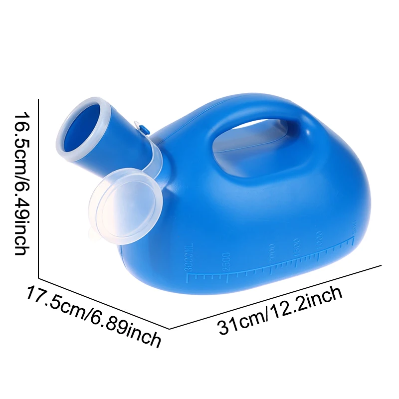 المسنين المحمولة في الهواء الطلق السفر تبول أدوات المرحاض حاوية مبولة مع غطاء سيارة استخدام زجاجة البول قمع مبولة للرجال