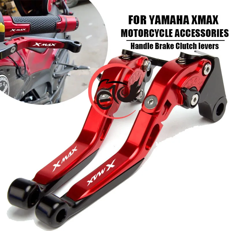 

For YAMAHA XMAX 250 XMAX300 XMAX 125 XMAX 400 X-MAX 250 300 400 2018-2021 scooter accessories folding extendable brake levers