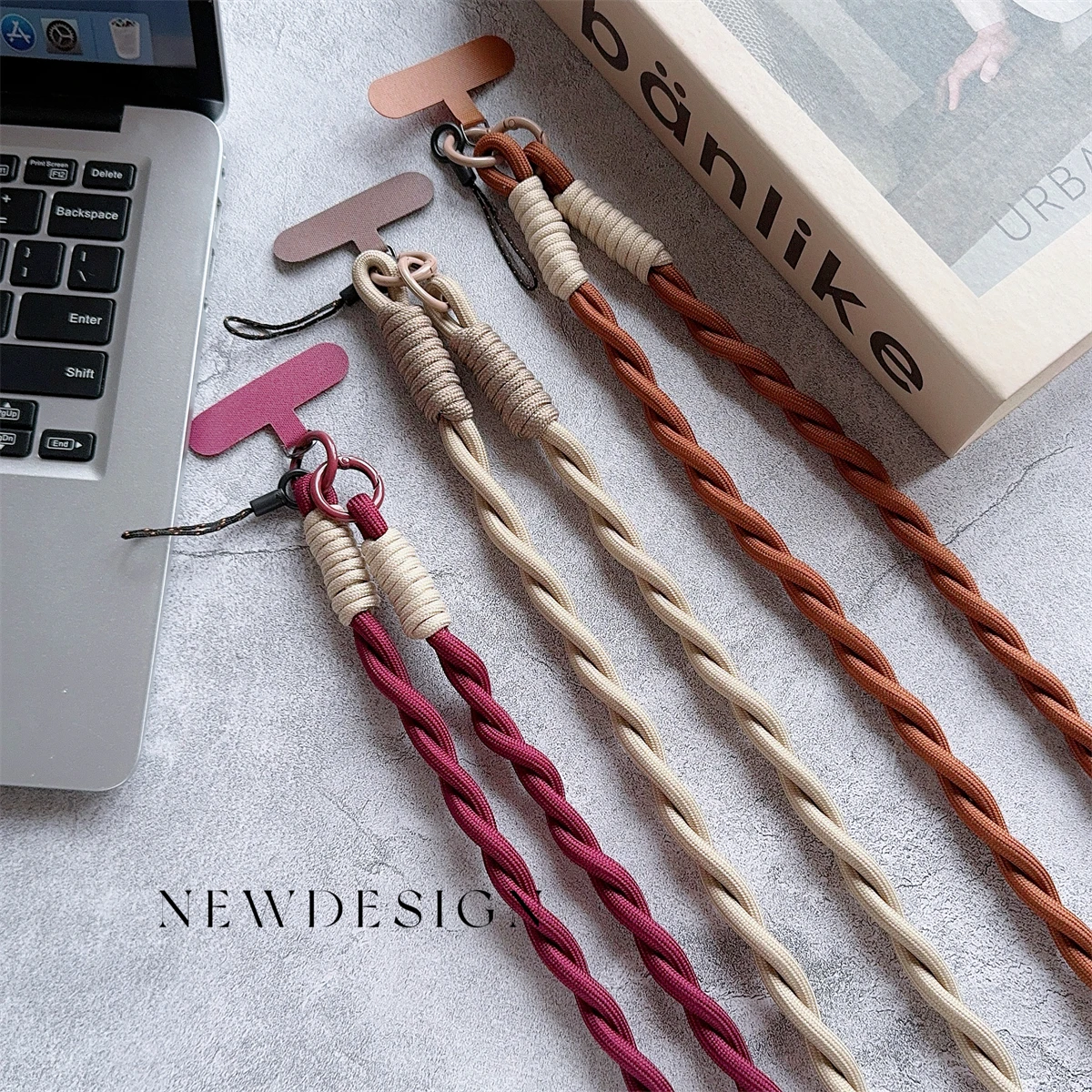 1PCS Alça de Nylon Torcida para Celular Xyun, Cordão Universal para Celular, Alça Longa para Ombro, Cordão para Pescoço