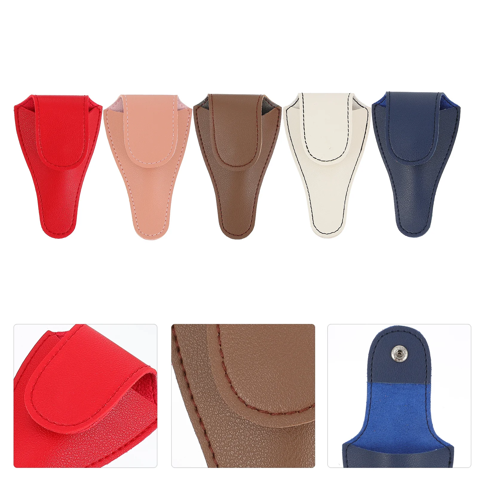 

5Pcs Manicure Scissors Pouch Cuticle Scissors Bag Grooming Kit Storage Durable Practical Nail Scissor Pouch Grooming Scissor Bag