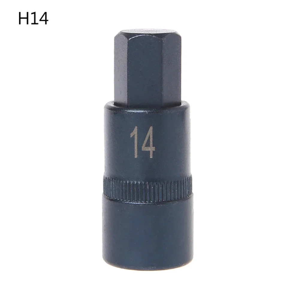 Imagem -05 - Polegada Unidade Hexágono Soquete Chave de Fenda Liga Aço Hex Bit Catraca Soquete h4 h5 h6 h7 h8 H10 H12 H14 H17 1pc 55 mm