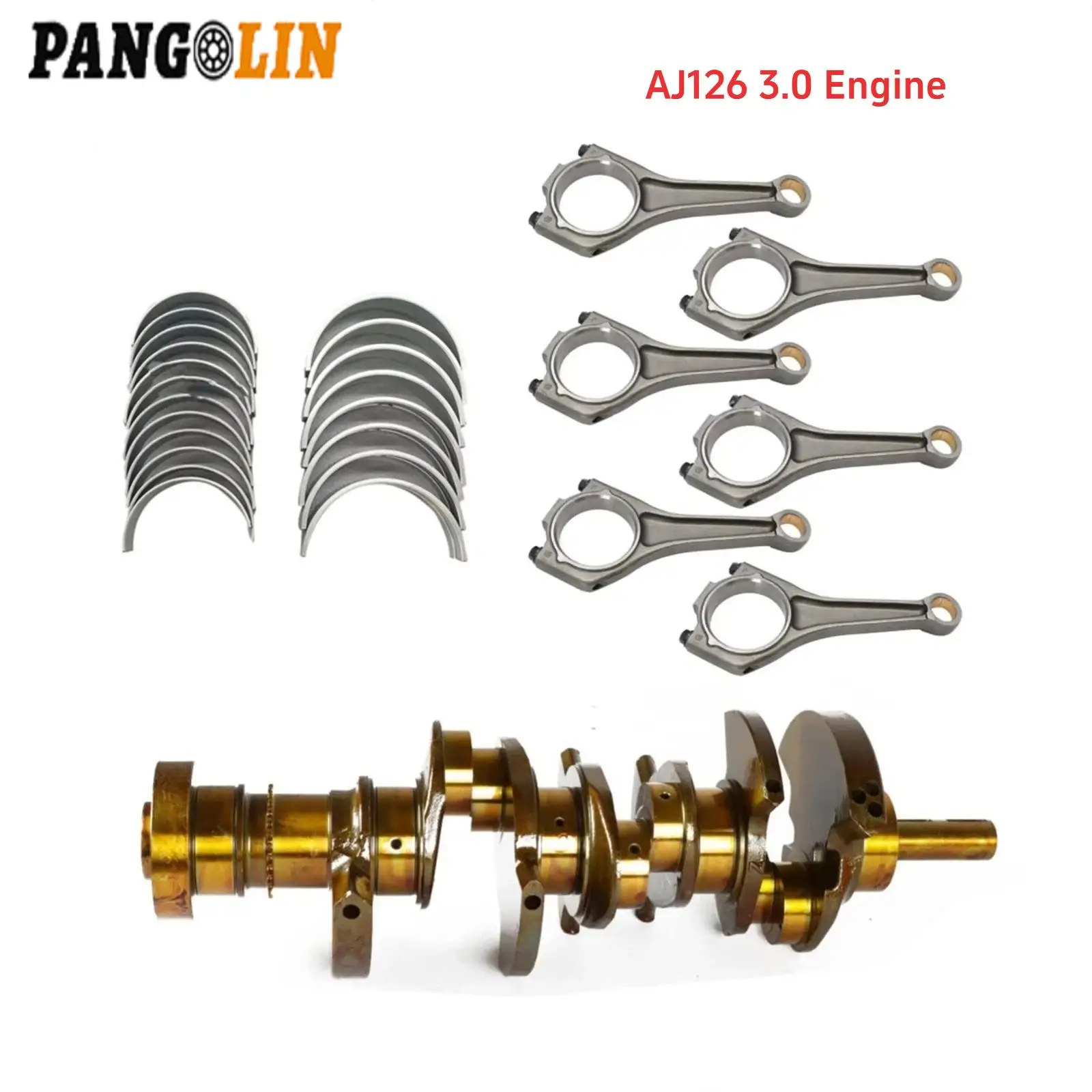 

1Set AJ126 3.0 Engine Overhaul Rebuilding Kit For Jaguar Land Rover Range Rover 3.0L AJ126 V6 Engine Connecting Rod Crankshaft