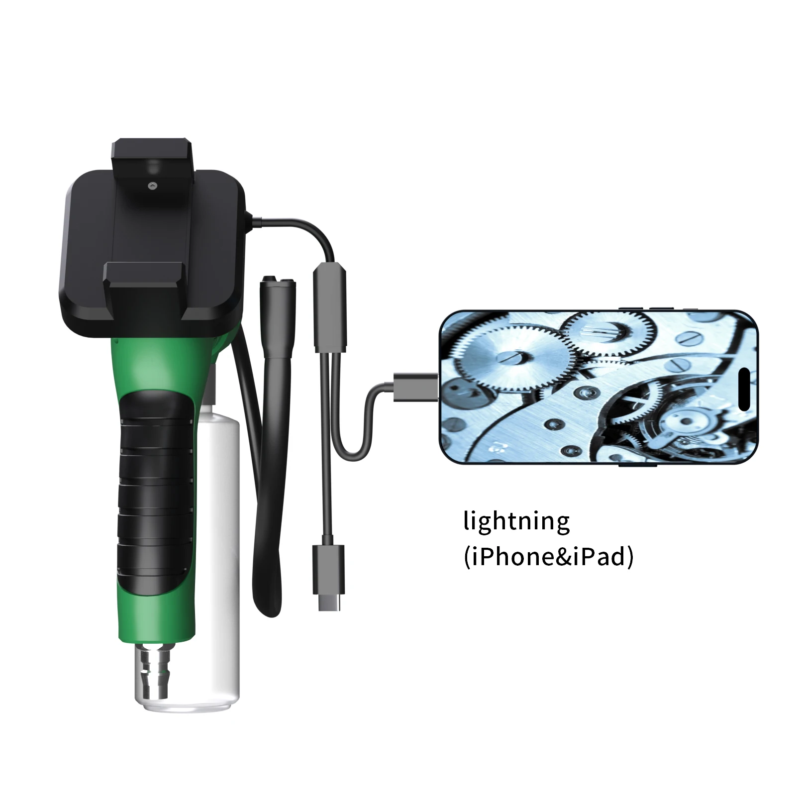 2MP 1080P For Android ISO OTG Car AC  Air Conditioner Cleaning Endoscope Side-View Side Spraying Borescope Digital Microscope